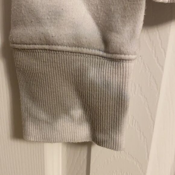 Butter White With Grey tie Dye Sweatshirt - Picture 3 of 8